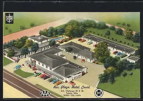 AK Tupelo, MS, Rex Plaza Hotel Court, U.S. Highways 45 & 78