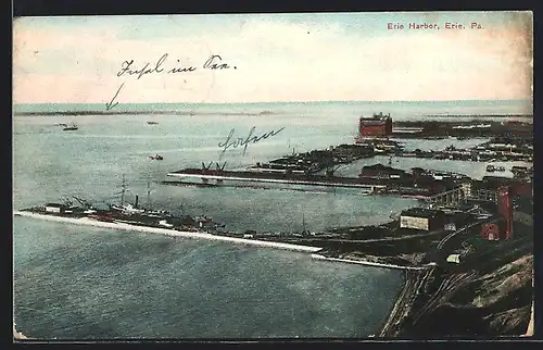 AK Erie, PA, View over Erie Harbor