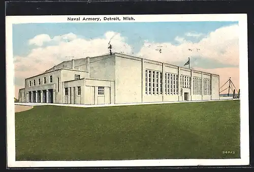 AK Detroit, MI, View of Naval Armory