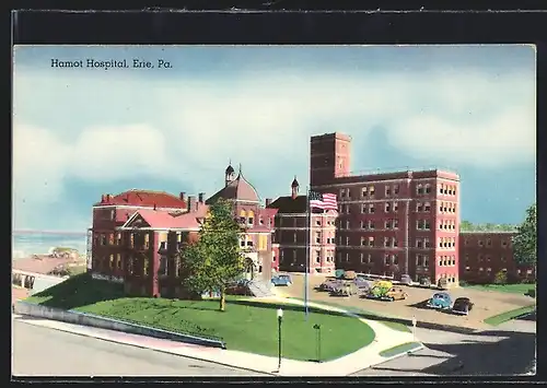 AK Erie, PA, View of Hamot Hospital