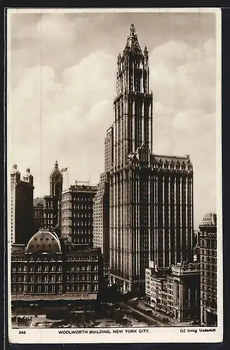 AK New York, NY, View of the Woolworth Building