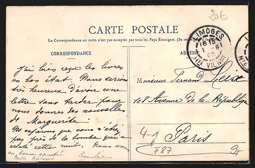 AK Limoges, Grèves de Limoges, 17 Avril 1905, Camille Vardelle