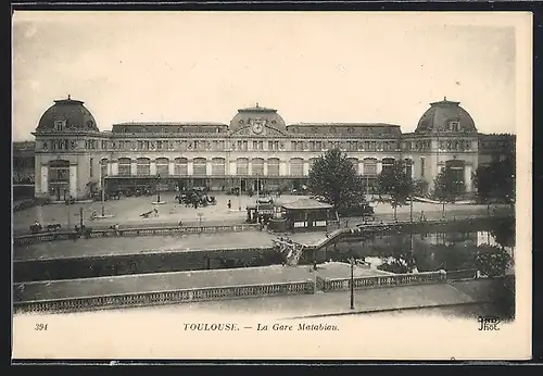 AK Toulouse, La Gare Matabiau