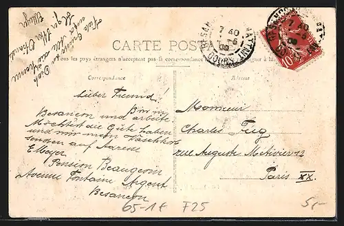 AK Besancon, La Gare Viotte