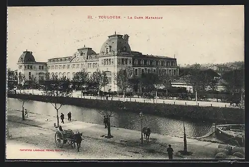 AK Toulouse, La Gare Matabiau