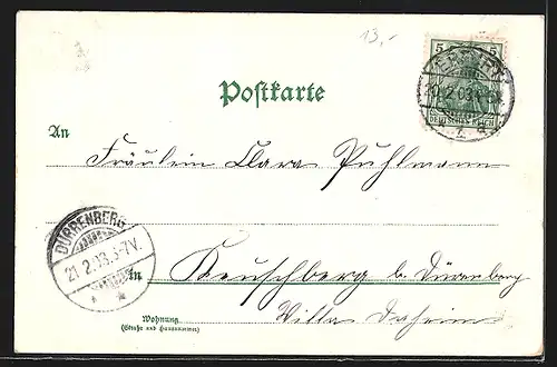 AK Erfurt, Totalansicht, Passepartout