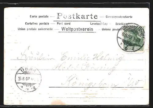 Künstler-AK Düsseldorf, Kaiserbesuch 1902