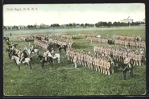 AK Third Reg`t N. G. N. Y., Amerikanische Soldaten in Uniform