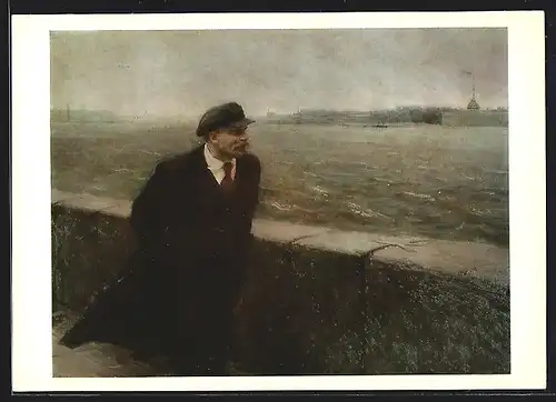 AK Vladimir Iljic Lenin im Oktober bei Wind