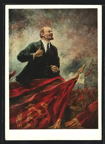 AK Vladimir Iljic Lenin hält eine Rede