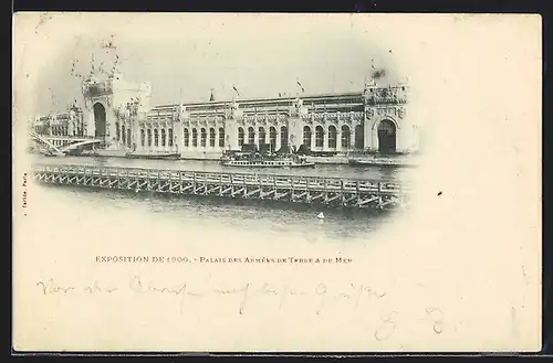 AK Paris, Exposition de 1900, Palais des Armees de Terre & de Mer, Ausstellung