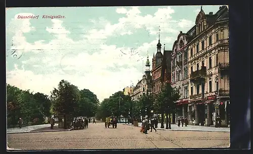 AK Düsseldorf, Partie an der Königsallee