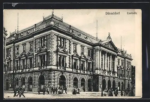 AK Düsseldorf, Belebte Partie an der Tonhalle