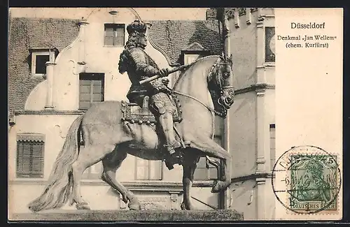 AK Düsseldorf, Denkmal Jan Wellem