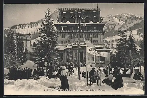 AK Les Avants sur Montreux, Saison d`Hiver, Grand Hotel des Avants