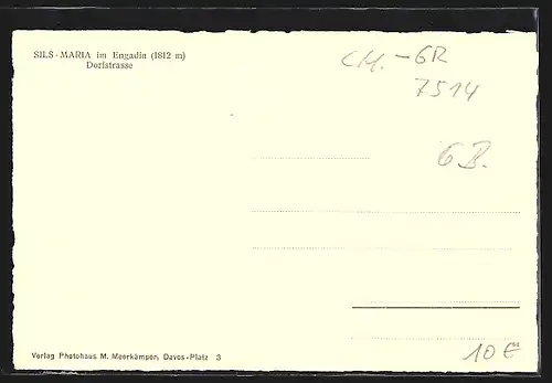 AK Sils-Maria, Dorfstrasse