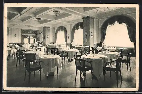 AK St. Moritz, Carlton, Innenansicht