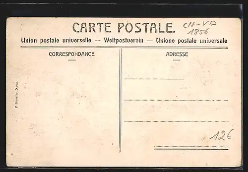 AK Corbeyrier, Dorfpartie im Winter