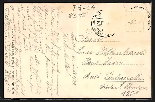 AK Aadorf, Ortsansicht mit Häuserzeile