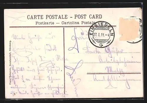 AK Einsiedeln, Gasthaus St. Johann, Gesamtansicht