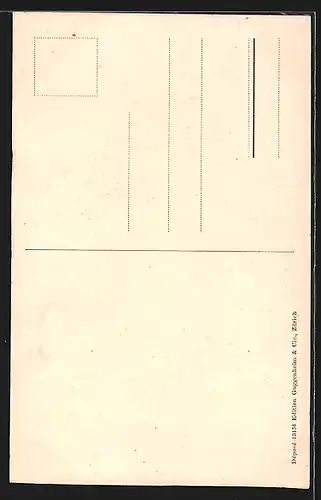 AK Bern, Besuch Kaiser Wilhelm II. in Bern im September 1912, Porträt und Flaggen