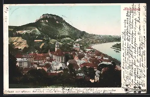 AK Königstein / Elbe, Totalansicht