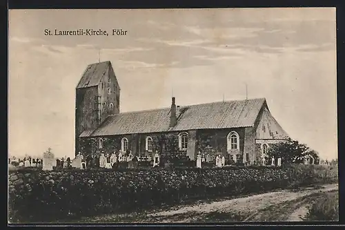 AK Föhr, St. Laurentii-Kirche, Aussenansicht