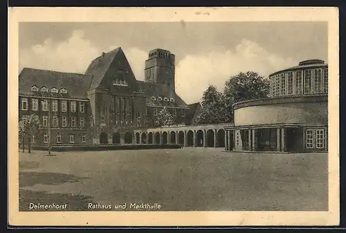 AK Delmenhorst, Rathaus und Markthalle