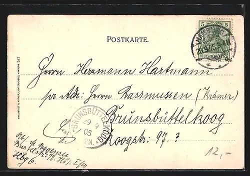 AK Hamburg-Neustadt, am Jungfernstieg