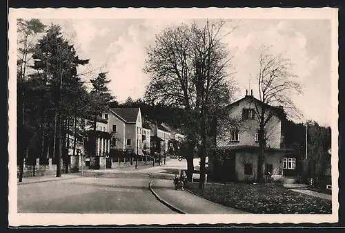 AK Berggiesshübel, Rathaus und Bahnhof