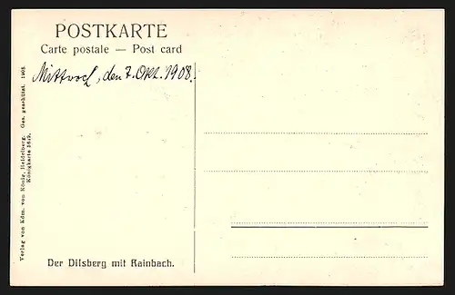 AK Neckargemünd, Dilsberg mit Rainbach