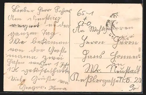 AK Prerau, Blick in die Bahnhofstrasse