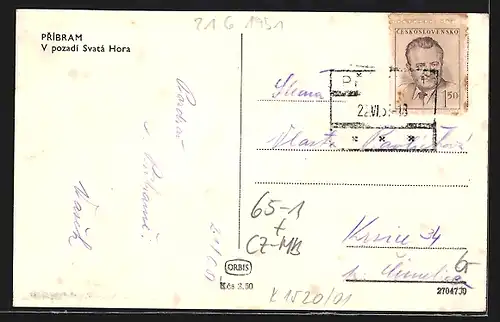 AK Pribram, V pozadi Svata Hora