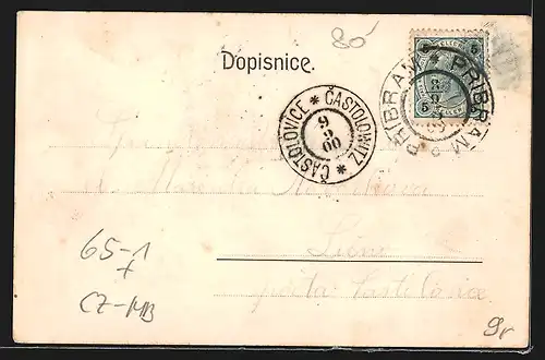 AK Pribram, Celkový pohled, Nádrazi