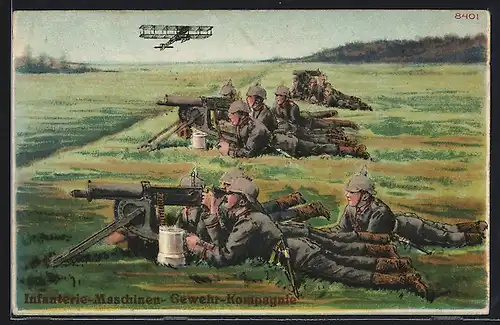 AK Infanterie-Maschinen-Gewehr-Kompagnie, 1. Weltkrieg