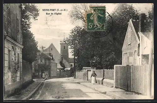 AK Seine-Port, Rue de l`Eglise