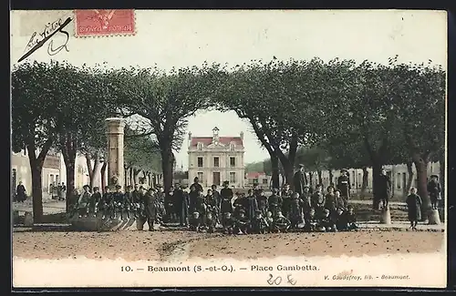 AK Beaumont, Place Gambetta