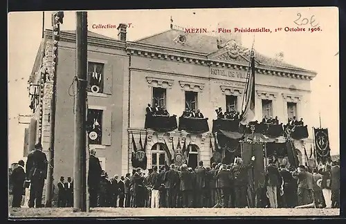 AK Mezin, Fetes Présidentielles, 1. Octobre 1906