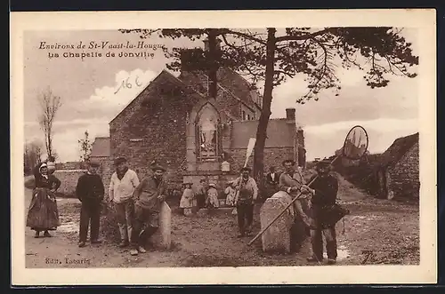 AK St-Vaast-la-Hogue, la Chapelle de Jonville