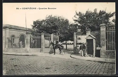 AK Compiègne, Quartier Bourcier