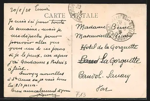 AK Aix-en-Provence, Fontaine d`eau chaude, Cours Mirabeau