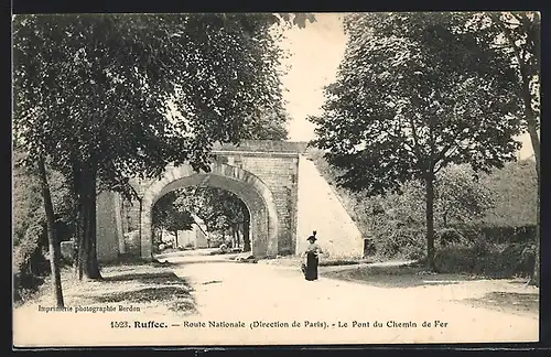 AK Ruffec, Route Nationale, le Pont du Chemin de Fer