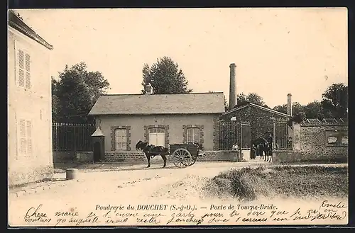 AK Bouchet, Poudrerie du Bouchet, Porte de Tourne-Bride, Pferdefuhrwerk