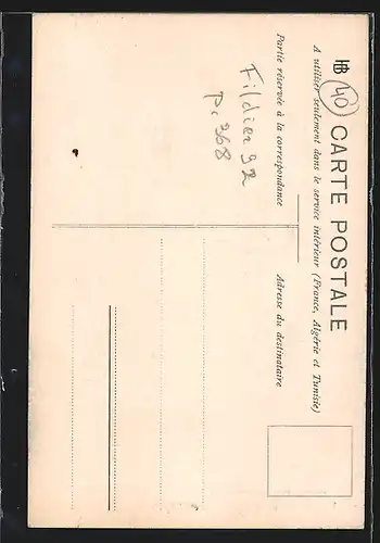 AK Bergère Landaise gardant son troupeau