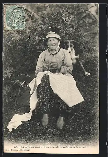 AK Creuse, Au Pays Creusois, Y cousé lo tchemiso de moun boun ami