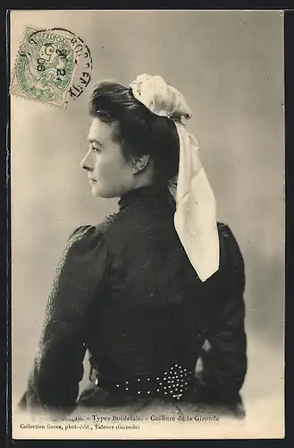 AK Types Bordelais, Coiffure de la Gironde