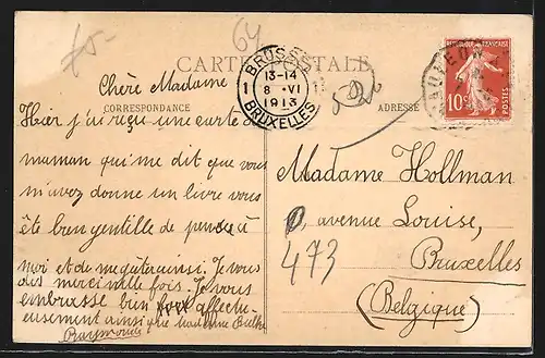 AK Les Pyrénées, Départ des Vendangeurs