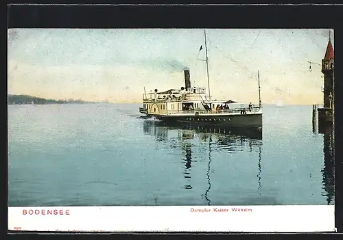 AK Bodensee, Dampfer Kaiser Wilhelm