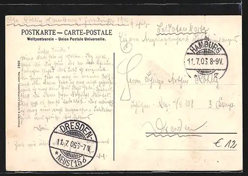 AK Segelschiff Fünfmaster Preussen auf See