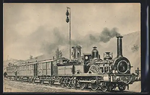 Künstler-AK Rychlik Kolem Roku 1860